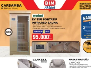 BİM marketler ev tipi portatif sauna satacak