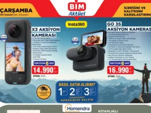 BİM marketler X3 ve GO 3S aksiyon kameralarını satışa sunacak