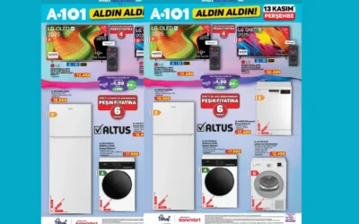 A101 marketler LG OLED Altus buzdolabı bulaşık makinesi satacak