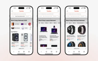 Yandex Arama'daki yapay zekâ güncellemeleri Black Friday ve diğer günler için en iyi fırsatları sunuyor