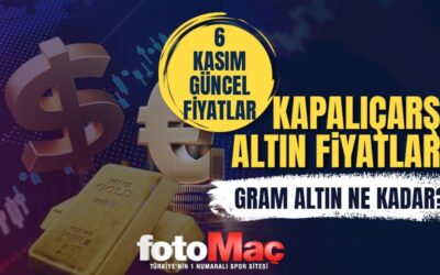 Kapalı Çarşı altın fiyatları | 6 Kasım bugün gram altın ne kadar?