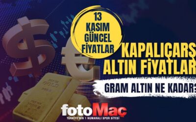 Gram, çeyrek altın ne kadar? 13 Kasım Kapalı Çarşı alış-satış
