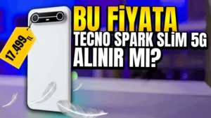 Tecno Spark Slim 5G: En iyi batarya ince tasarım