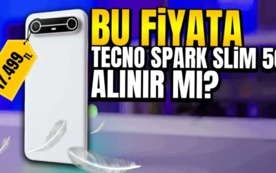 Tecno Spark Slim 5G: En iyi batarya ince tasarım
