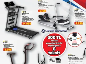 A101 spor ekipmanları satışa sunuyor: Koşu bantları kondisyon bisikletleri ve ev spor setleri