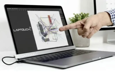 MacBook’lara dokunmatik ekran geliyor mu? Yeni LapTouch aksesuarı dikkat çekiyor