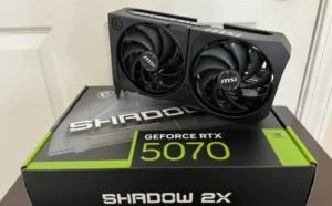 RTX 5070’li MSI Shadow 2X serin çalışma sistemiyle uzun oyun maratonlarında stabil kalıyor.