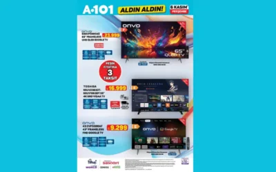 A101 Onvo ve Toshiba televizyonları satışa sunuyor