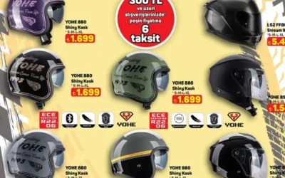 A101 marketler motosiklet kaskları satacak