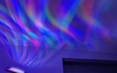 Govee Uplighter Zemin Lambası evde kuzey ışıkları etkisi yaratıyor