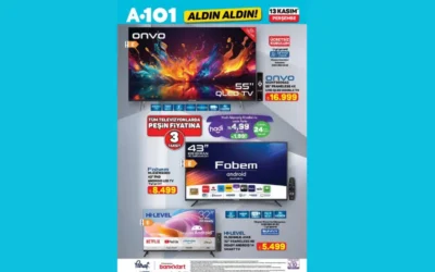 A101 13 Kasım kataloğu Onvo Fobem Hi-Level televizyonlar satacak