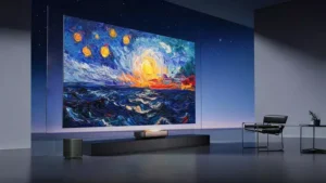 Hoparlörsüz televizyon dönemi başlıyor Hisense Xplorer X1 Ultra tanıtıldı