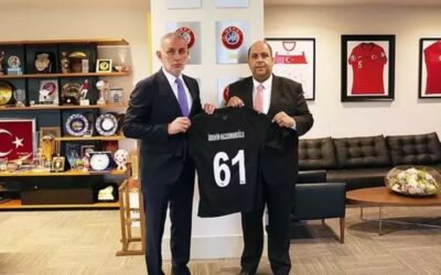 Atakaş Hatayspor Kulübü Başkanı Ethem Çakır TFF Başkanı Hacıosmanoğlu’nu ziyaret etti!