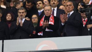 Başkan Recep Tayyip Erdoğan A Milli Takım maçını tribünden takip etti!