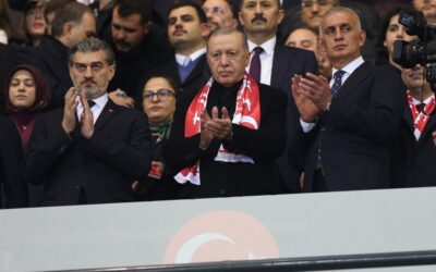 Başkan Recep Tayyip Erdoğan A Milli Takım maçını tribünden takip etti!