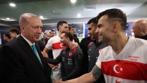 Başkan Recep Tayyip Erdoğan'dan A Milli Futbol Takımımıza tebrik