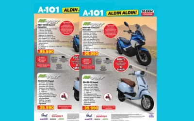 A101 marketler Revolt motosiklet ve moped modelleri satacak