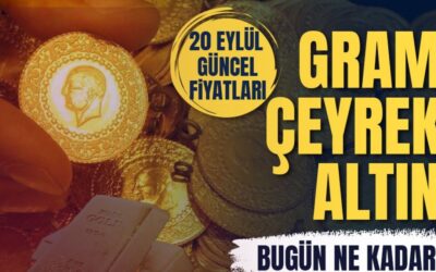 CANLI ALTIN FİYATLARI 20 Eylül: Gram, çeyrek altın ne kadar? Güncel altın ve Dolar kuru