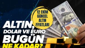 Canlı altın kuru takibi 12 Ekim | Altın yükseldi mi, düştü mü? Gram, çeyrek altın ne kadar?