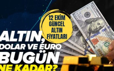 Canlı altın kuru takibi 12 Ekim | Altın yükseldi mi, düştü mü? Gram, çeyrek altın ne kadar?
