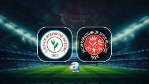Çaykur Rizespor-Mısırlı.com.tr Fatih Karagümrük | CANLI İZLE