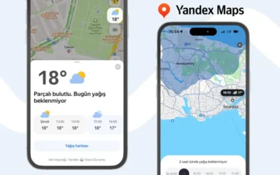 Yandex Maps'e gerçek zamanlı hava durumu tahminleri geldi! Gündelik planlar yapmak artık daha kolay