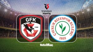 Gaziantep FK – Çaykur Rizespor maçı CANLI | Trendyol Süper Lig