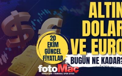 Gram altın, çeyrek altın ne kadar? 20 Ekim Pazartesi altın kaç TL? – GÜNCEL ALTIN FİYATLARI