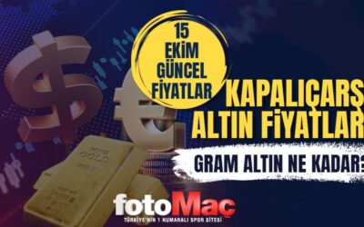 Gram altın fiyatı ne kadar 15 Ekim? | Kapalıçarşı altın fiyatları alış-satış