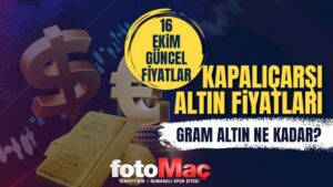Gram altın fiyatı ne kadar 16 Ekim? | Kapalıçarşı altın fiyatları alış-satış