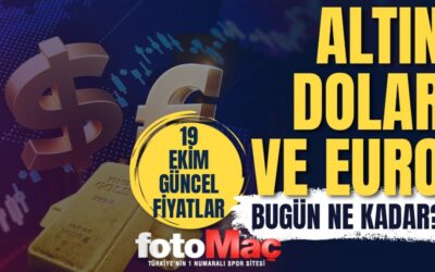 Gram altın ne kadar oldu? Çeyrek altın fiyatları bugün ne kadar? | 19 Ekim Pazar Canlı altın fiyatları