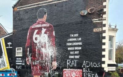 Liverpool'da Trent Alexander-Arnold'un duvar resmi tahrif edildi!