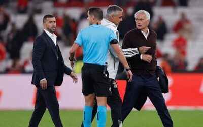 Mourinho yine gündeme oturdu! Bu sefer hakemin üzerine yürüdü