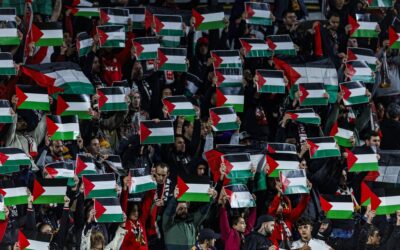 Rayo Vallecano tribünlerinden Filistin'e destek!