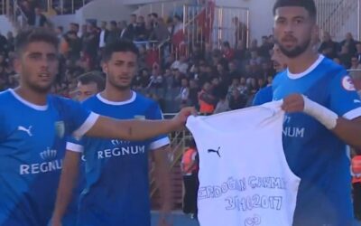 Sipay Bodrum FK'lı futbolcular hayatını kaybeden arkadaşlarını unutmadı!