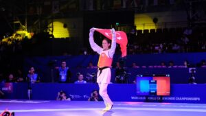 Tekvando Kadınlar 46 kg'de Emine Göğebakan, Dünya şampiyonu oldu