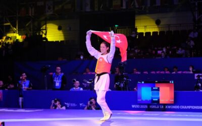 Tekvando Kadınlar 46 kg'de Emine Göğebakan, Dünya şampiyonu oldu