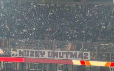 Trabzonspor tribünlerinden Mattia Ahmet Minguzzi pankartı!